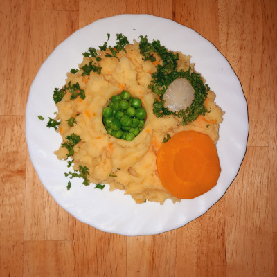 Kart.Topinambur.Brei mit Erbs