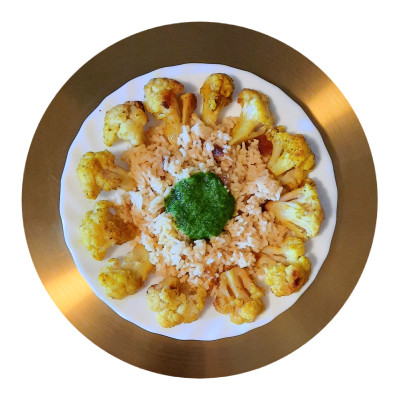 Reis mit Bärlauch.Pesto