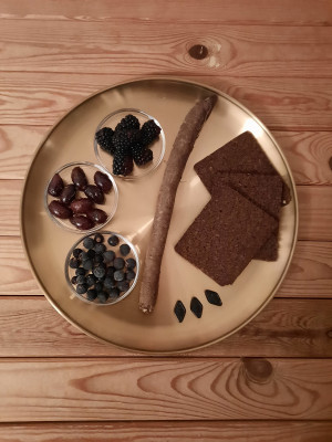 schwarzes Essen