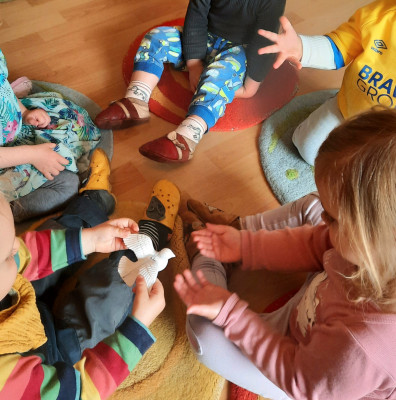 Eine Taube bringt Frieden für dich